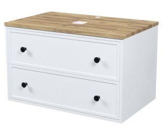 Тумба подвесная IDDIS Torr TOR80WBi95K со столешницей 80см белый матовый